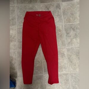 ZYIA  Women’s booty lifting Red Leggings